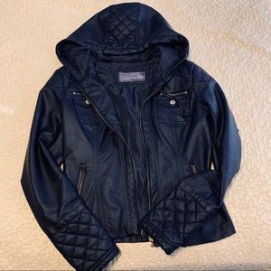 Ci Sono by Cavalier Biker’s faux leather jacket